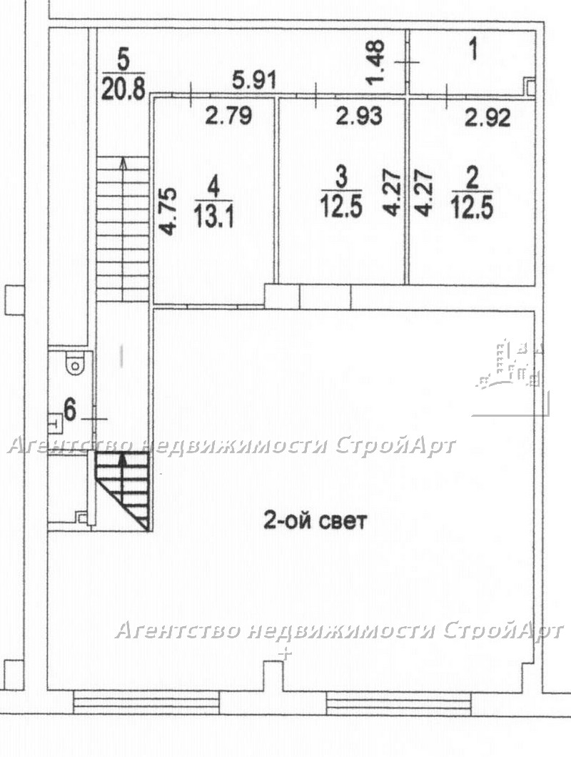 5004 Аренда помещения под банк м. савеловская, Сущевский вал 9, 225 кв.м без комиссии